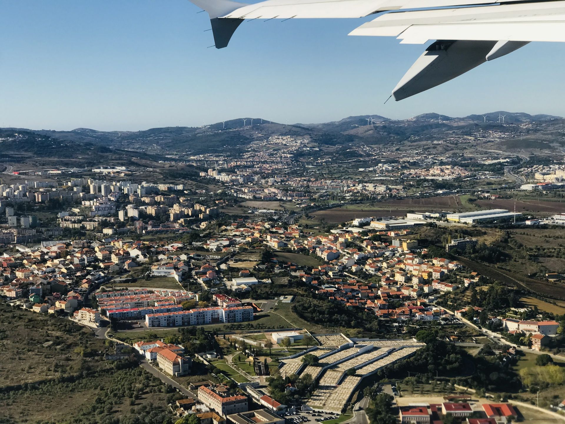 aerial view of Lisbon Portugal