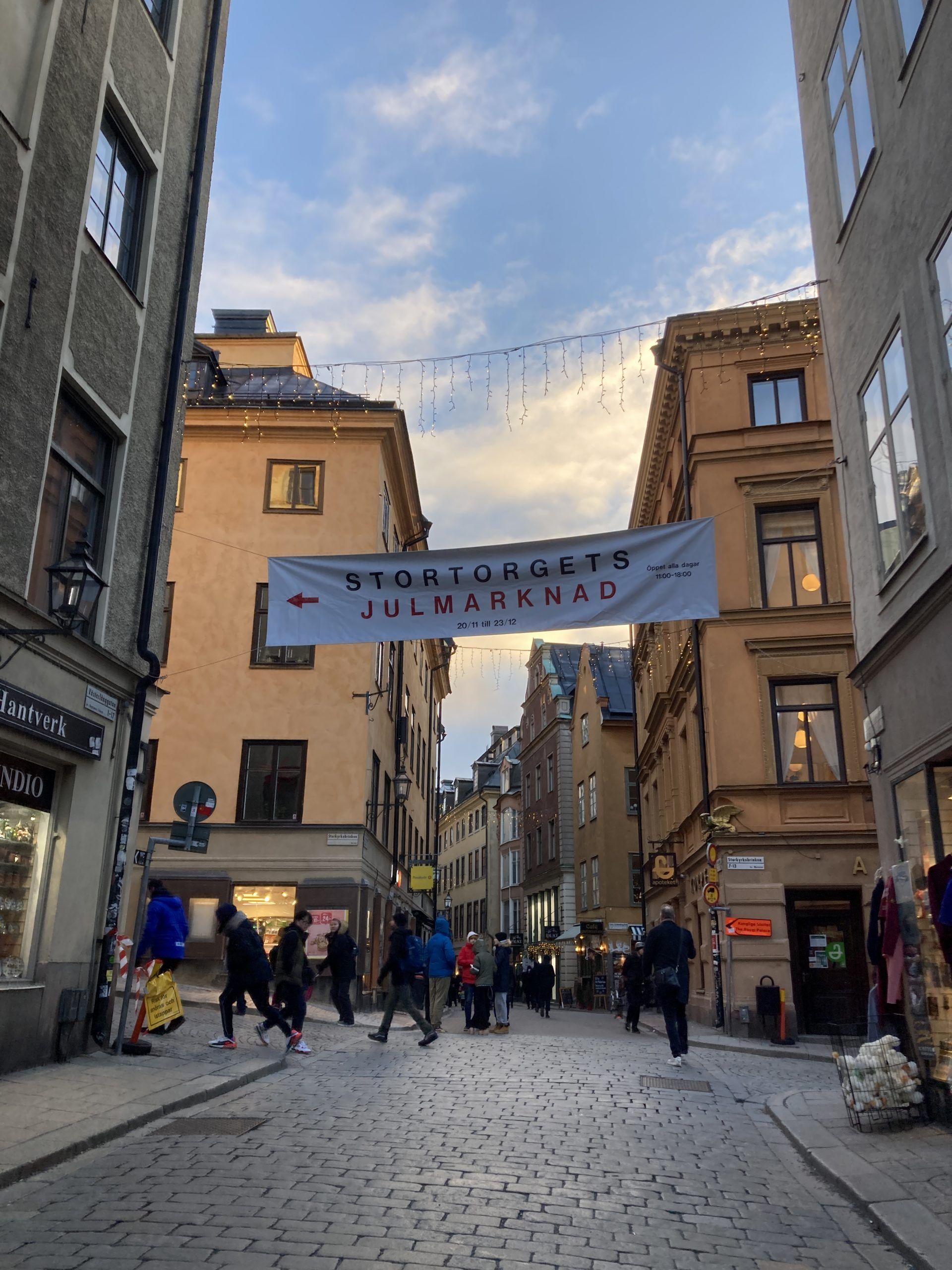 photo of Christmas market sign