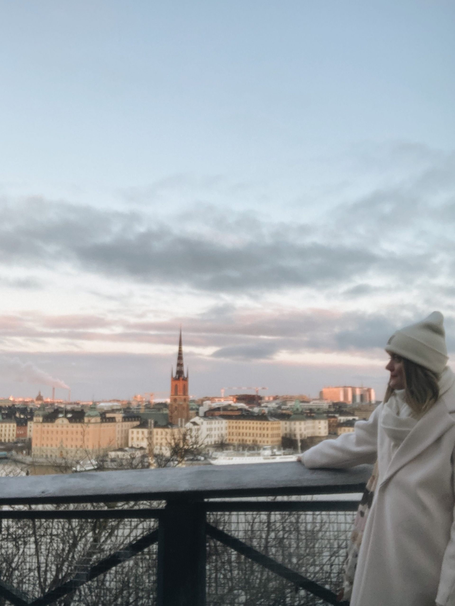 picture of me overlooking stockholm