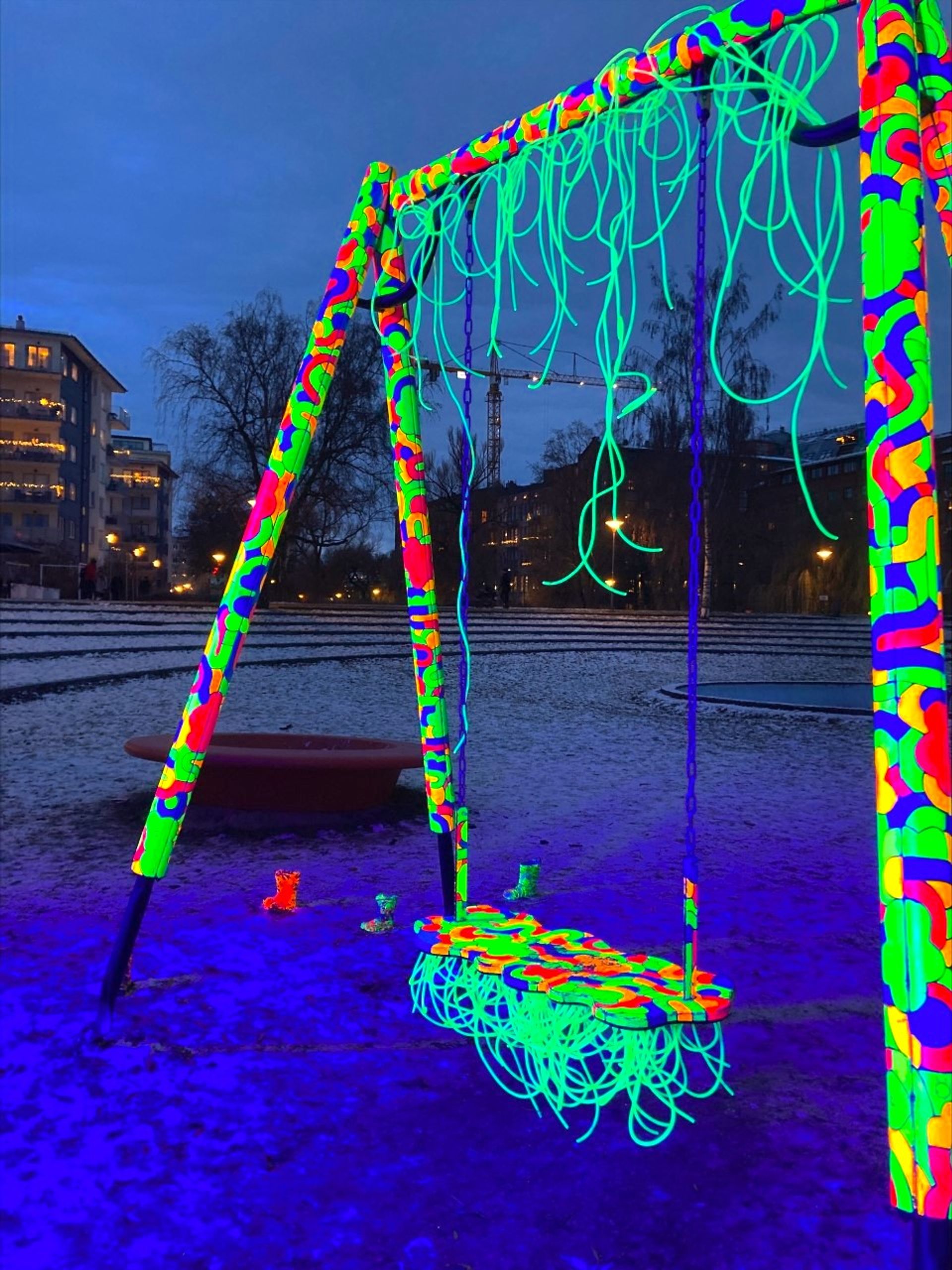 picture of neon swing