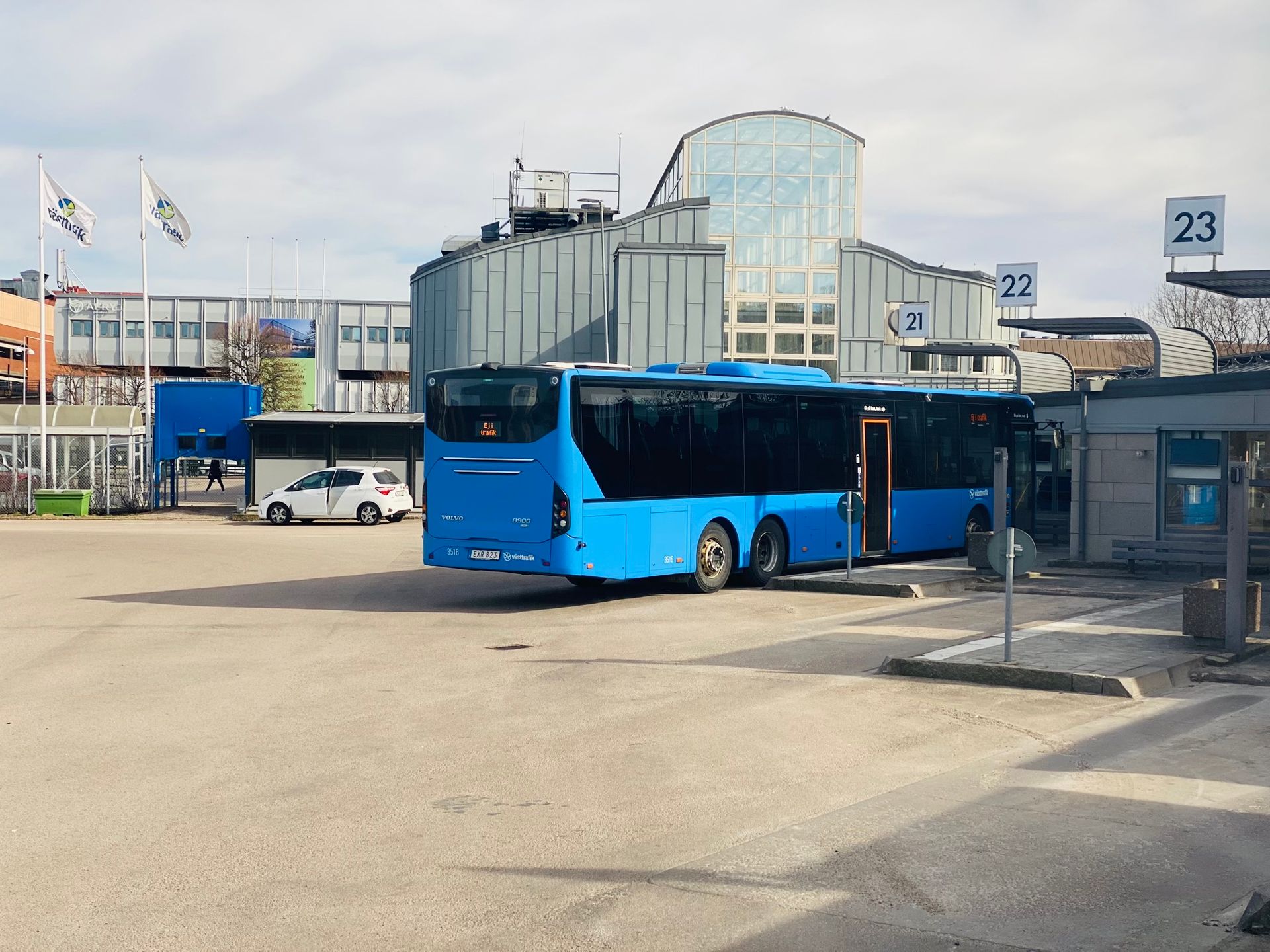 Bus station in Uddevalla