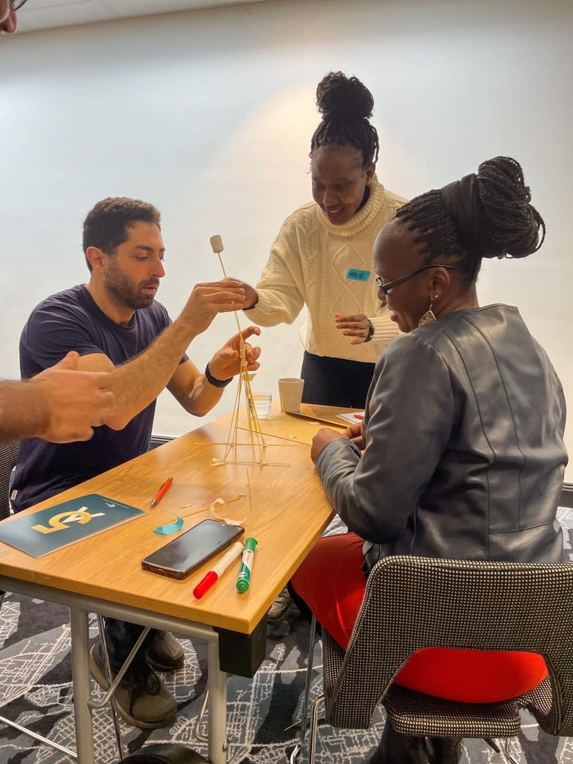 Doing the marshmallow challenge