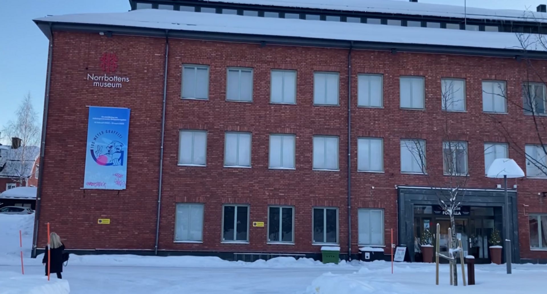 The exterior facade of the Norrbotten Museum in Luleå.