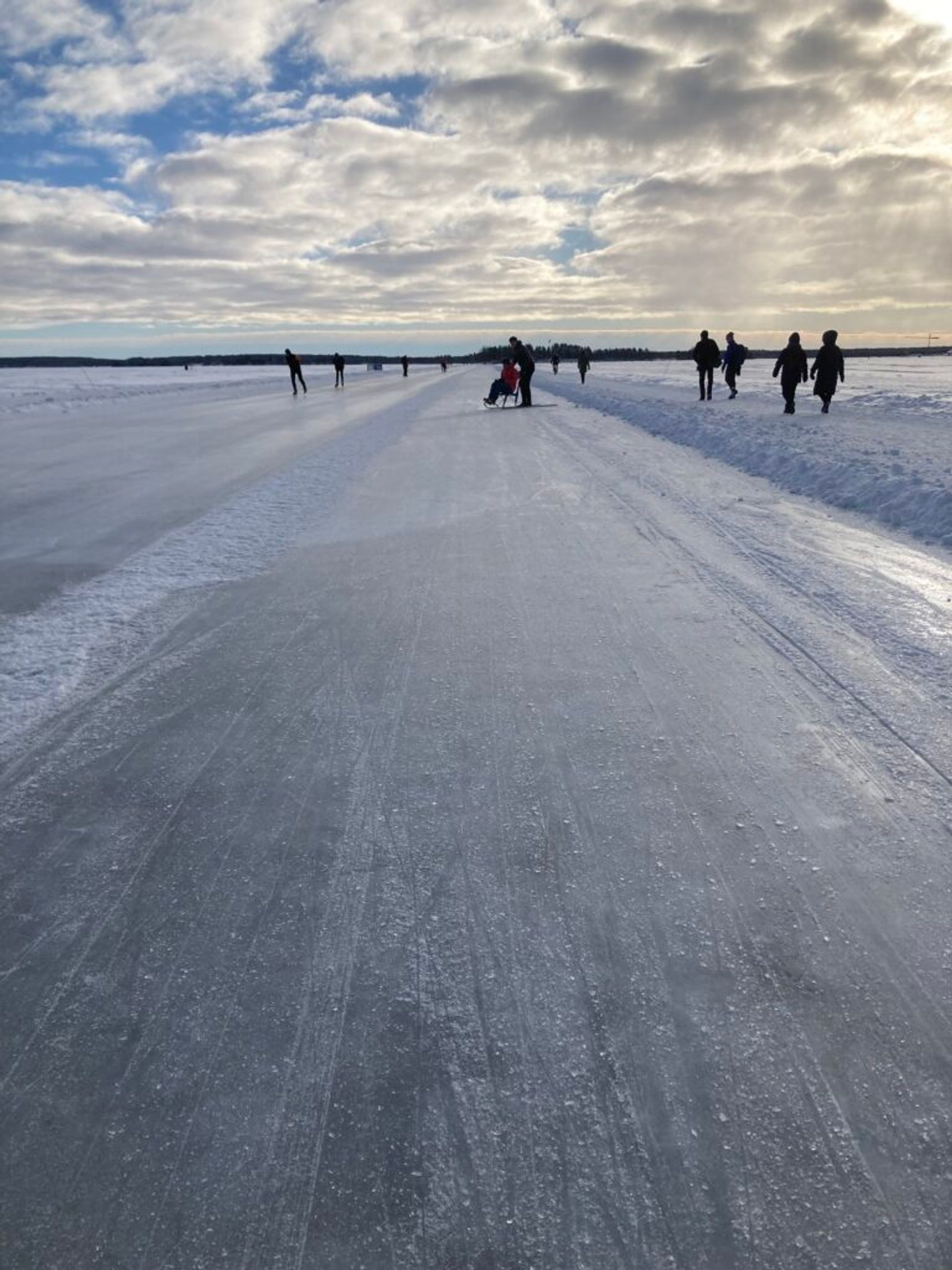 Ice track in Luleå.