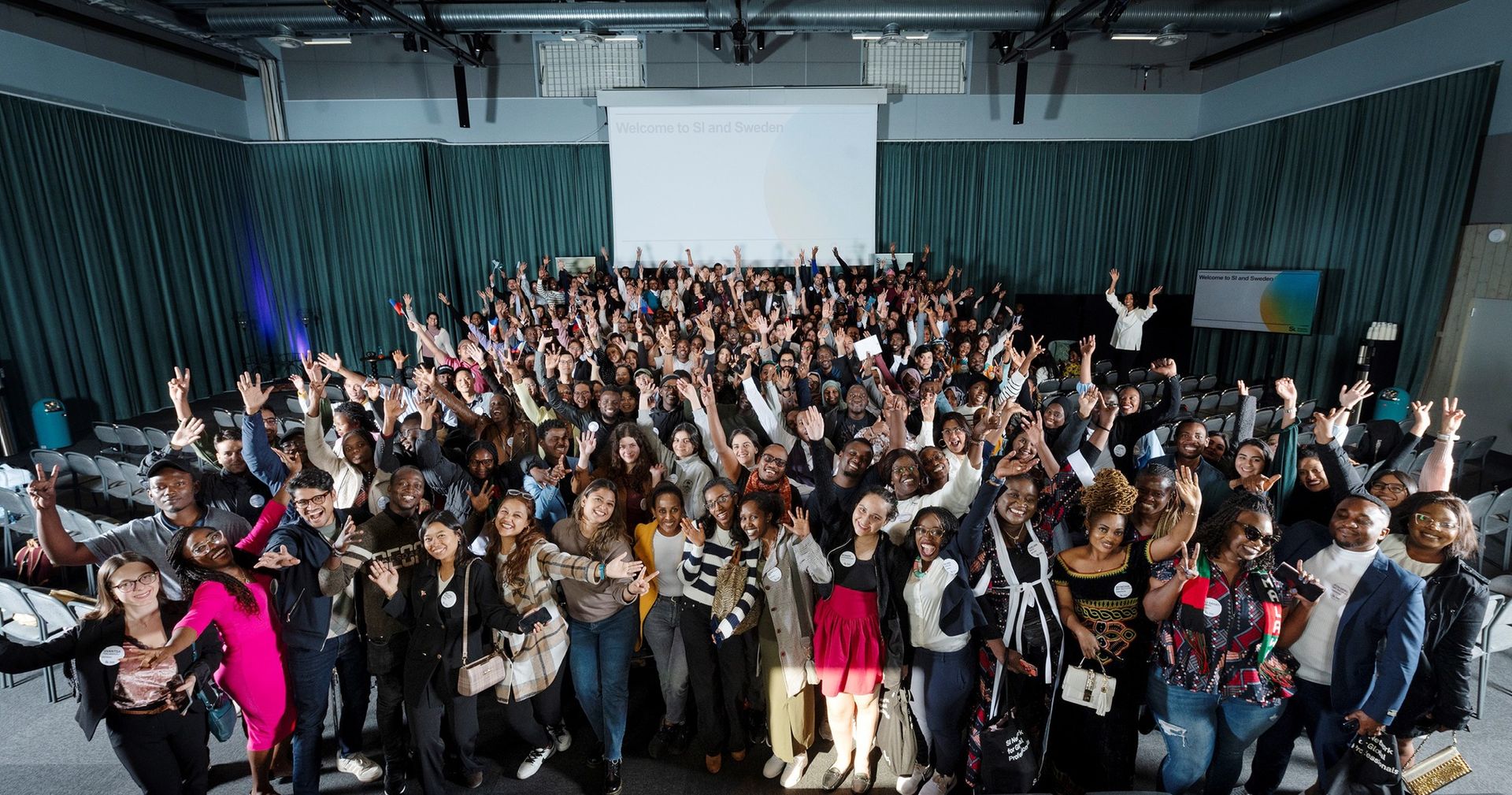 A group photo of the SI scholars at the Swedish Institute Scholarship Kickoff 2023.