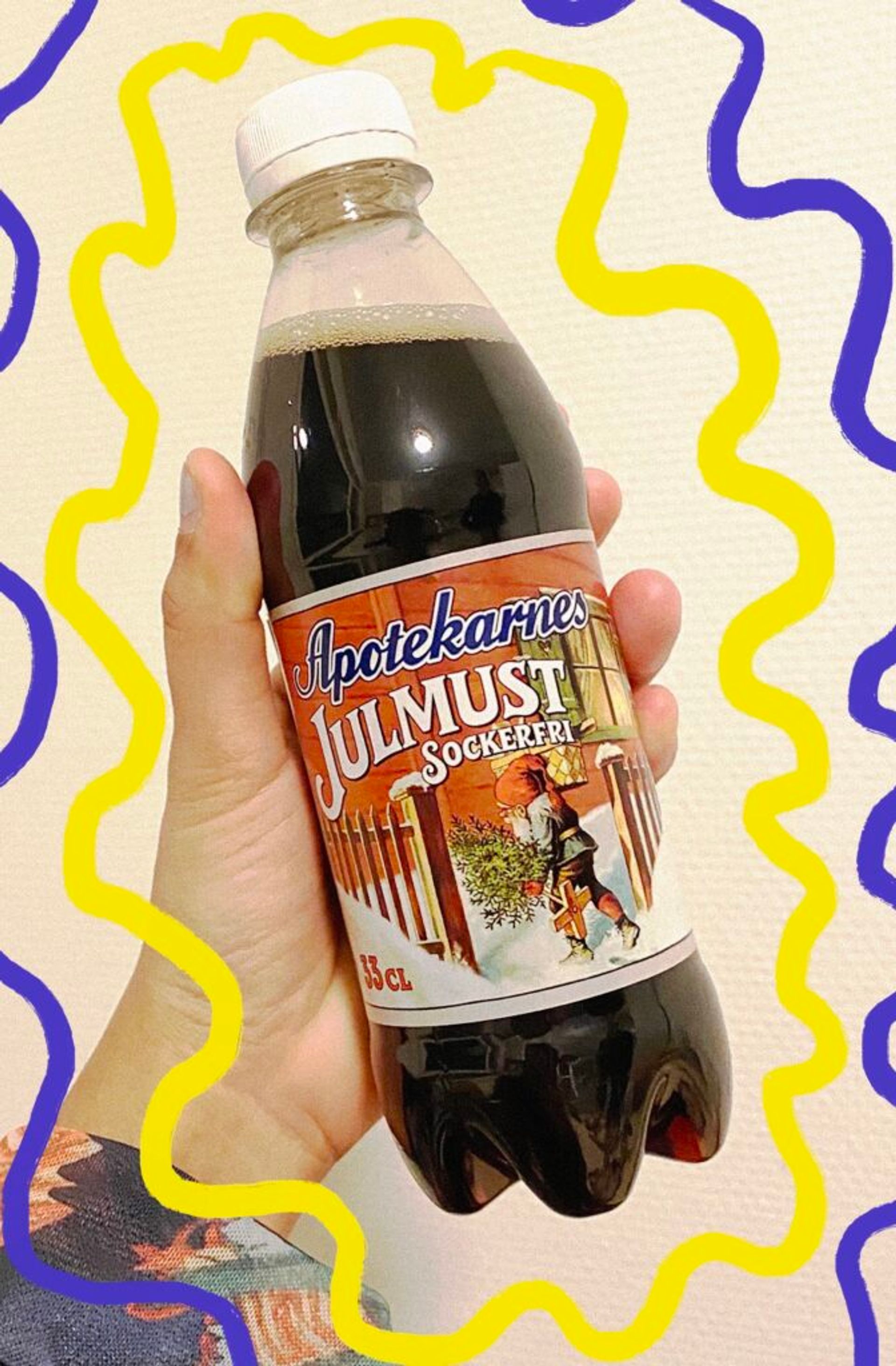 Julmust or Christmas soda typical to Sweden