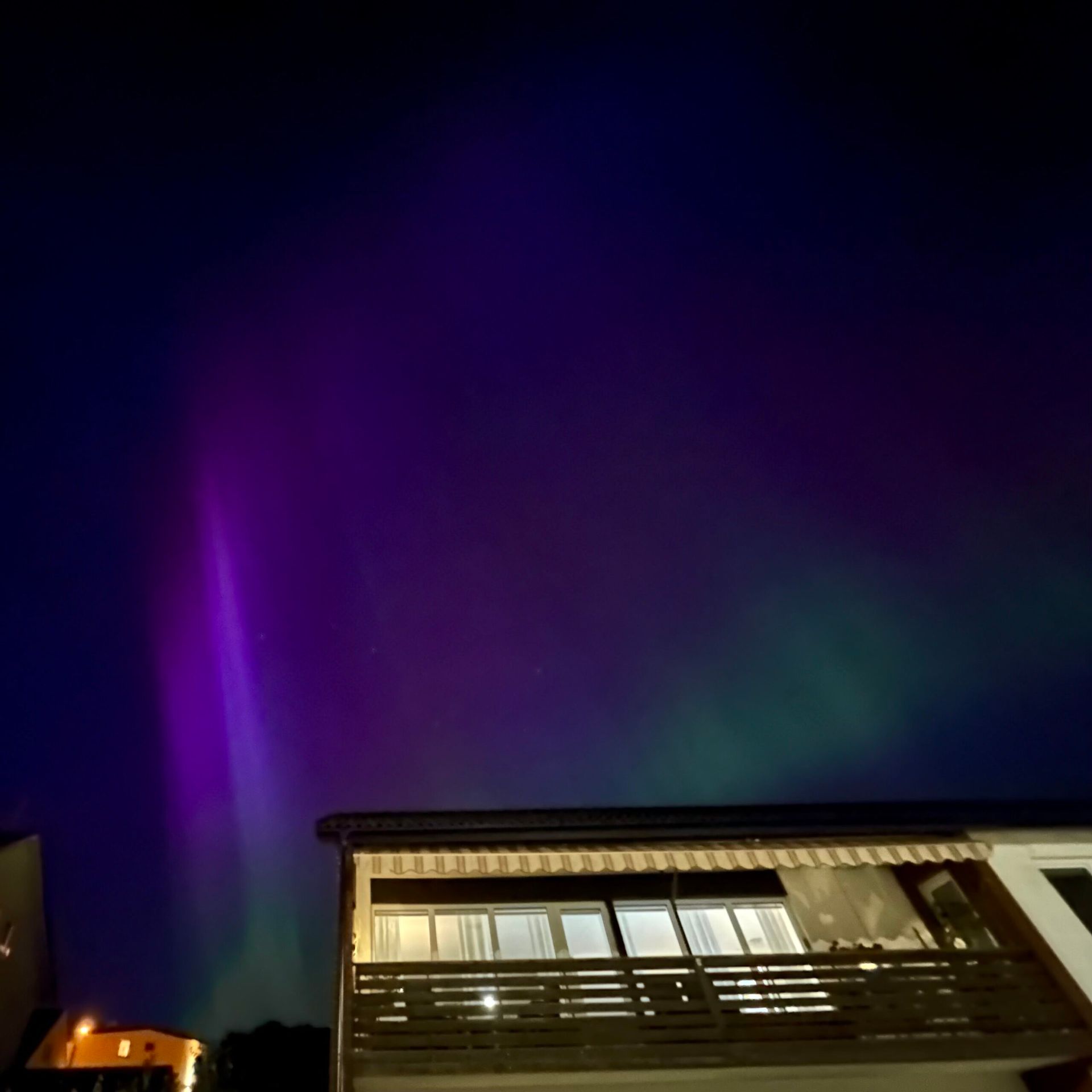 Night sky with auroras