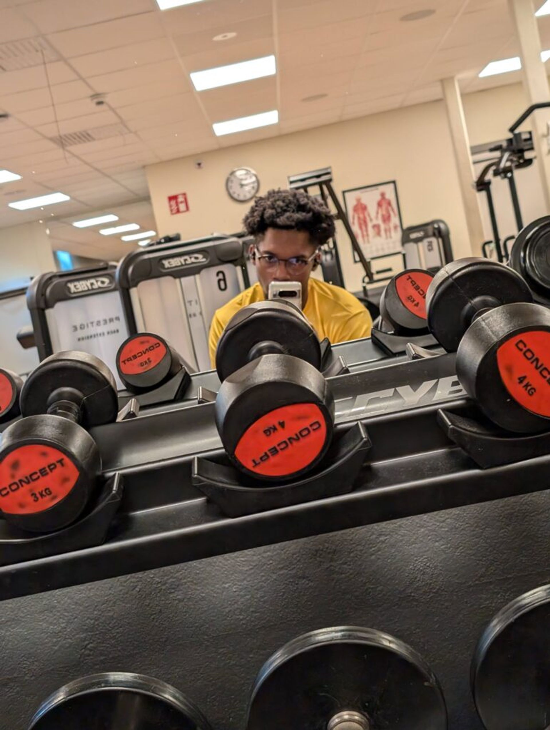 Joshua at the gym