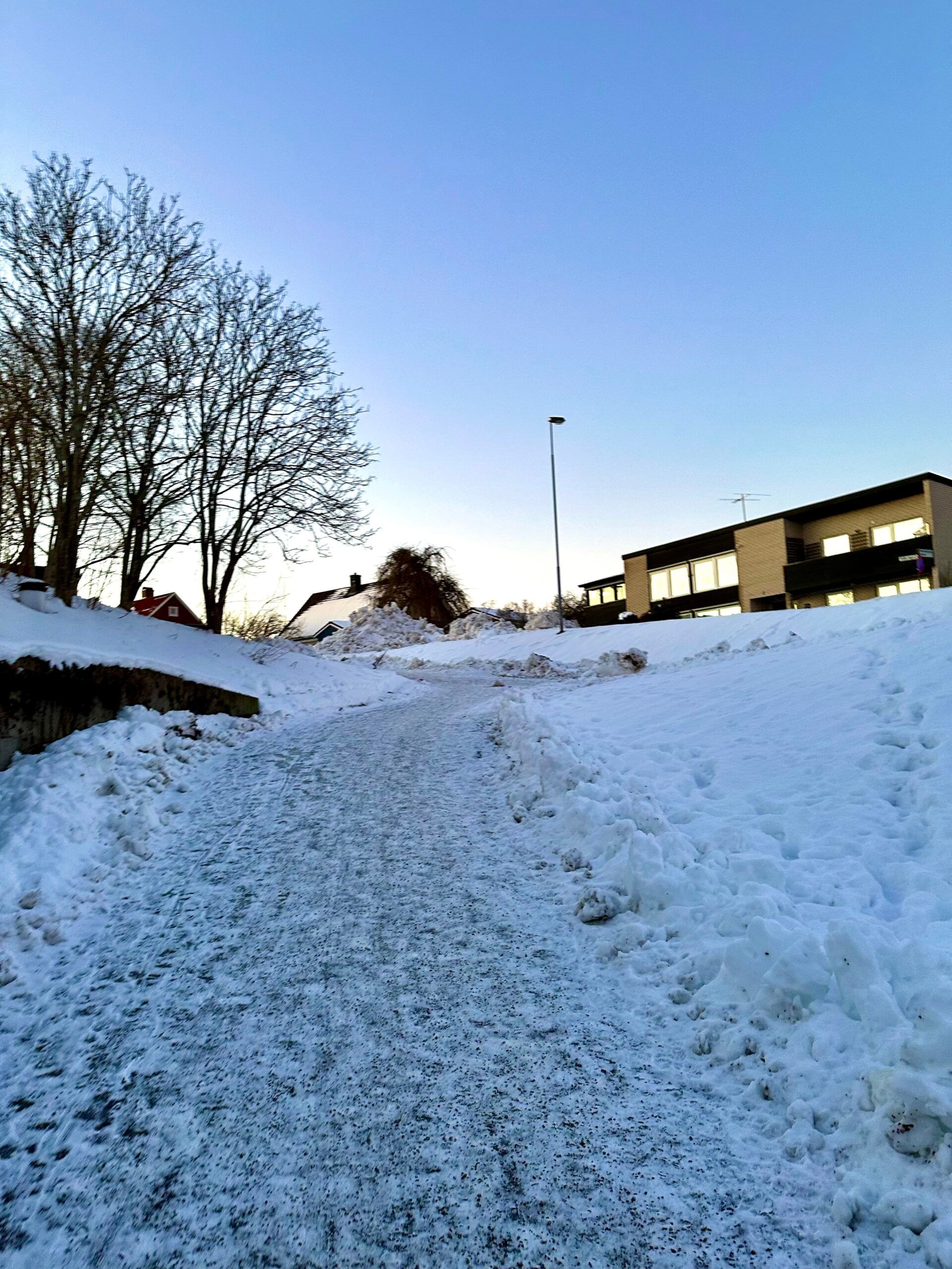 A snowy hill