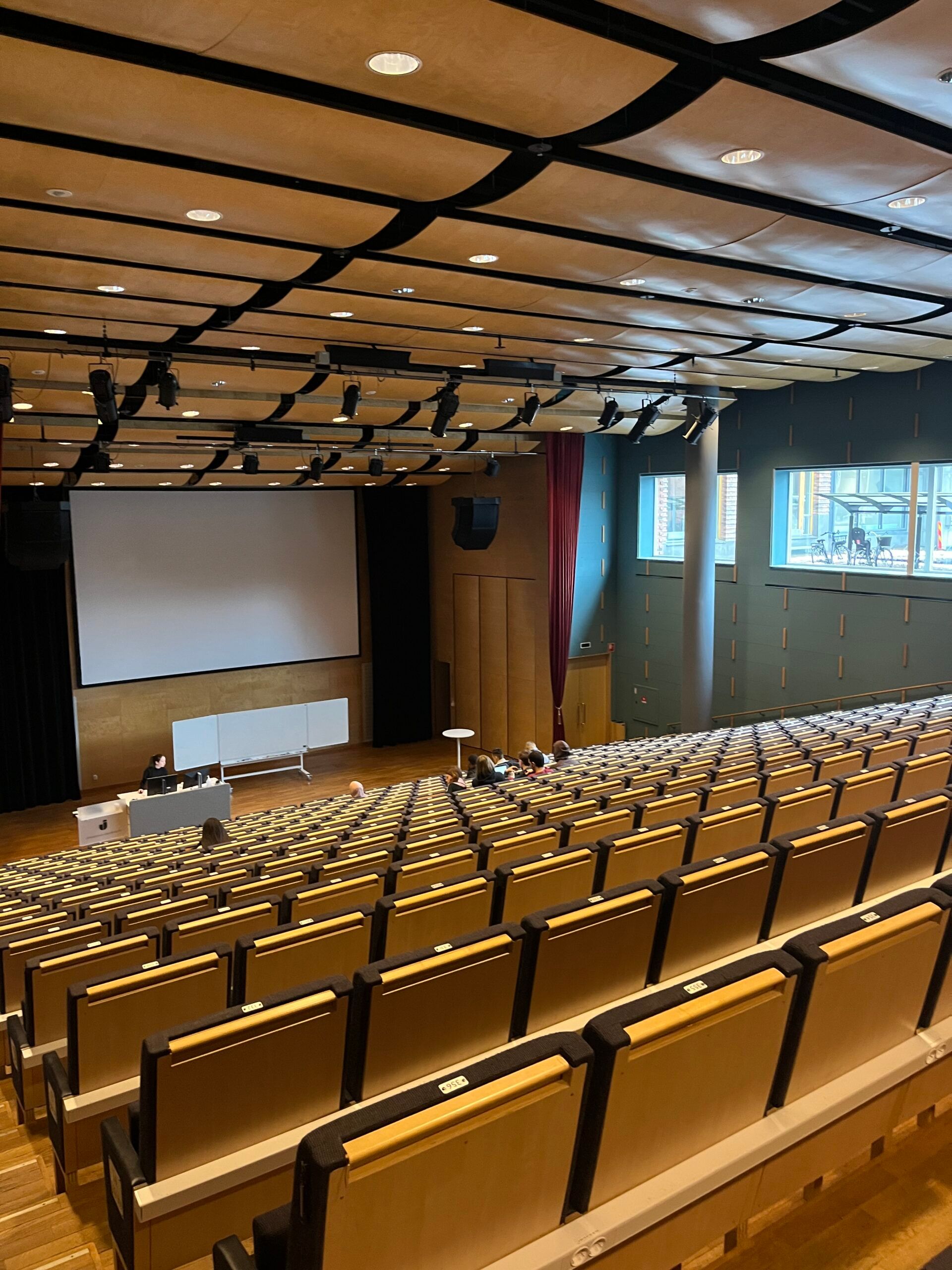 Inside a lecture hall at Jönköping university