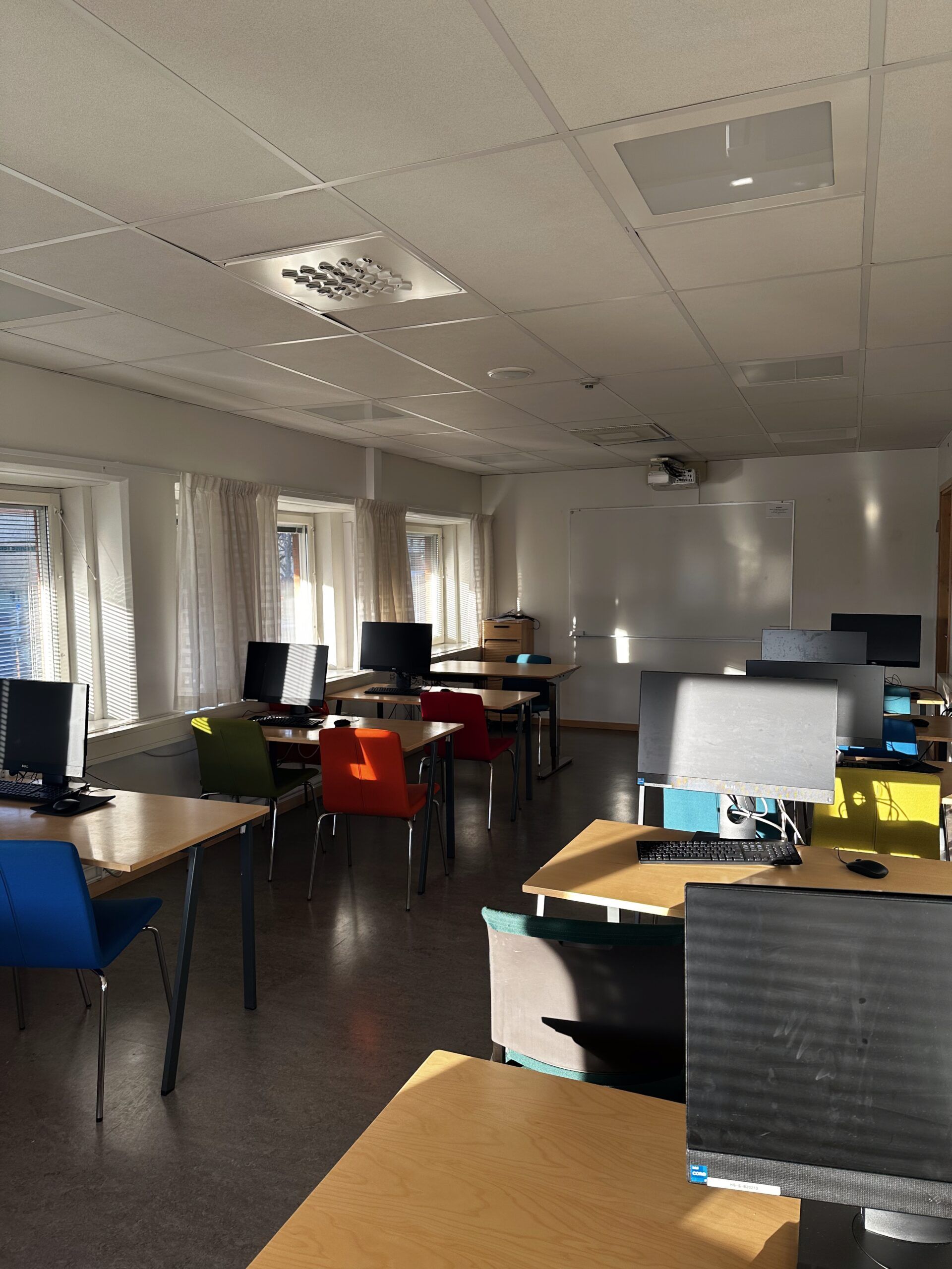 a computer room within campus